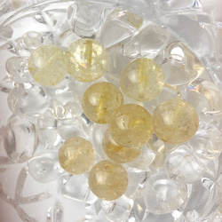 ❤水晶アイリス入り宝石カット❤虹ギランギラン❤シトリン