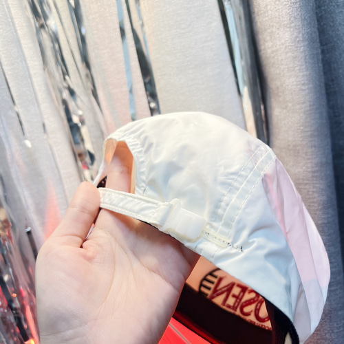 オフホワイト GOSEN シックスピースベースボールキャップ ピークド