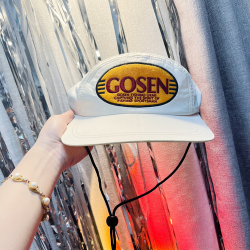 オフホワイト GOSEN シックスピースベースボールキャップ