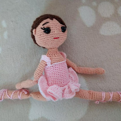 編み人形　バレリーナ 4枚目の画像