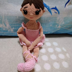 編み人形　バレリーナ 3枚目の画像