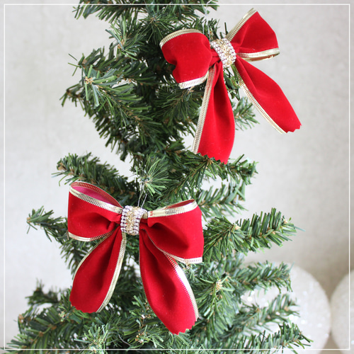 クリスマスツリー オーナメント リボン オーナメント クリスマス
