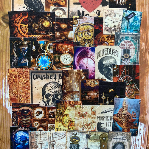 ☆再販☆スチームパンク☆コラージュ素材(B)☆35枚セット☆ ZINE