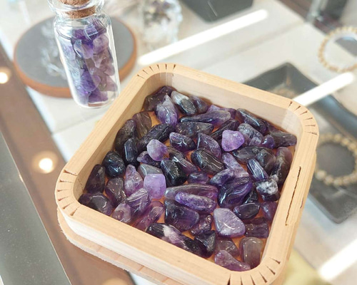 浄化！アメジストとアクアマリンだけのジェルキャンドル！綺麗！ 浄化！アメジストとアクアマリンだけのジェルキャンドル！綺麗