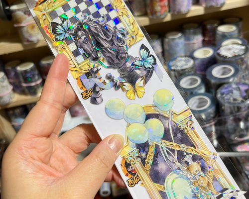 海外PETテープ 切り売り チェッカーボード 棋幻繪夢/指尖童話/詭藍時空