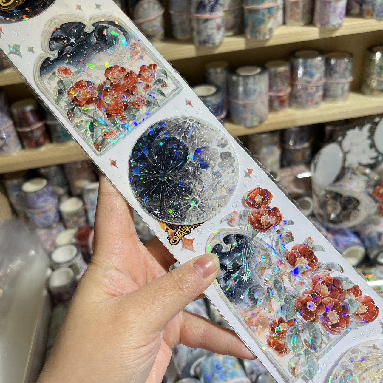 PET貝殻光 ☆ハシビロコウ☆様☆中古海外マステ 装飾マステ 巻き売り PET貝殻光 ☆ハシビロコウ☆様☆中古海外マステ 装飾マステ 巻き売り