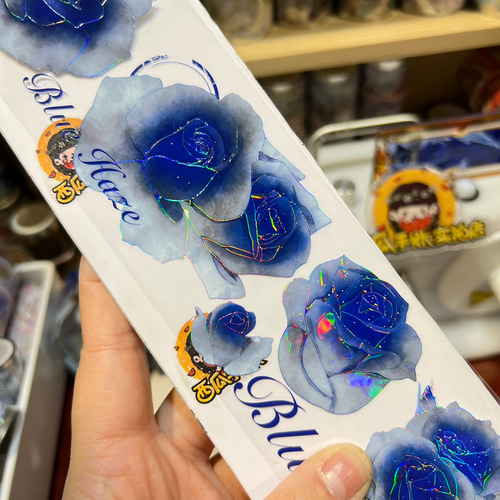 海外 PETテープ マスキングテープ 青薔薇 【公式通販】