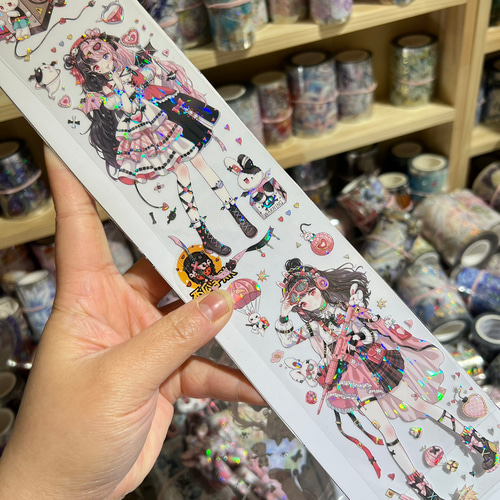 海外PETテープ 切り売り 甘くてクールな女の子 人物 海外マステ 海外PETテープ 切り売り 甘くてクールな女の子 人物 海外マステ