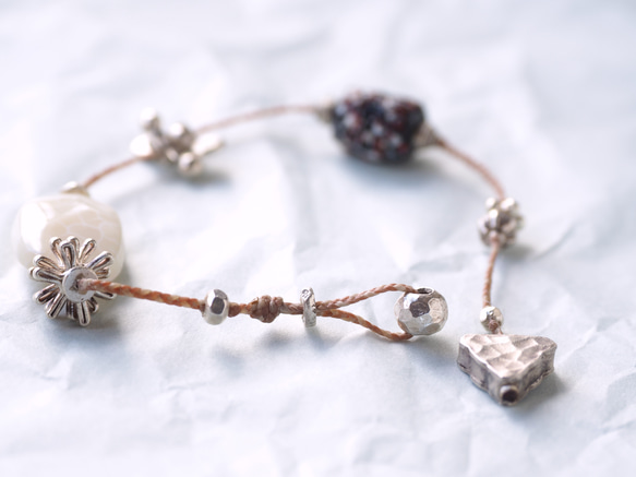 -Opal・Fancy beads- bracelet 5枚目の画像