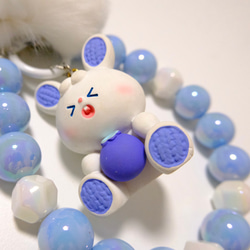 ❀秋冬新作✿【a184】超高級うさぎちゃん×ブルー【子供大人兼用