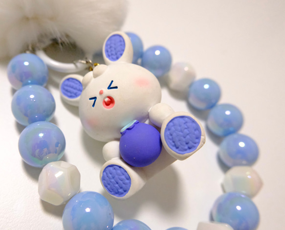 ❀秋冬新作✿【a184】超高級うさぎちゃん×ブルー【子供大人兼用