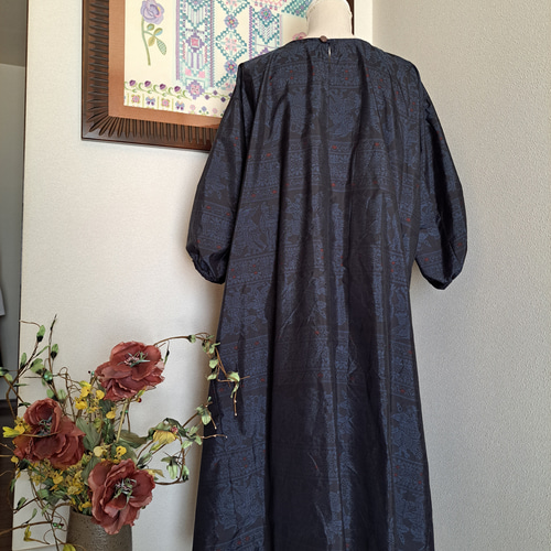 ☆ 着物リメイク/大島紬/一点物/ワンピースです ☆ ワンピース