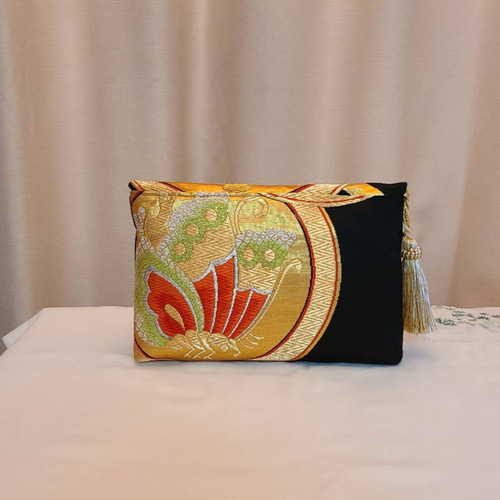 ★専用です★帯リメイクハンドバック❤２ウェイ❤孔雀の羽根&お姫様❤2個セット❤ 桜蝶紋様 和柄ツインハンドルバックパック | Baroque Japanesque