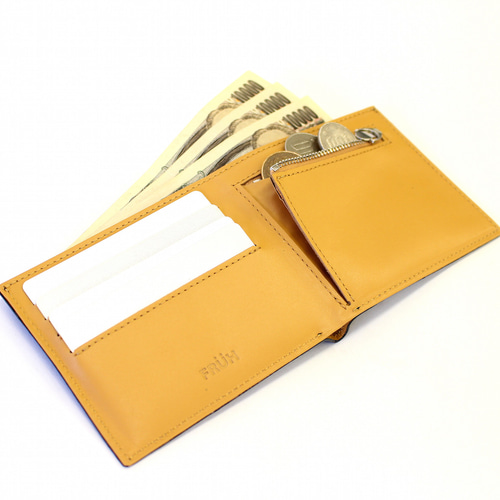 薄い！ コードバン 二つ折り財布 日本製 FRUH 二つ折り財布 HTL