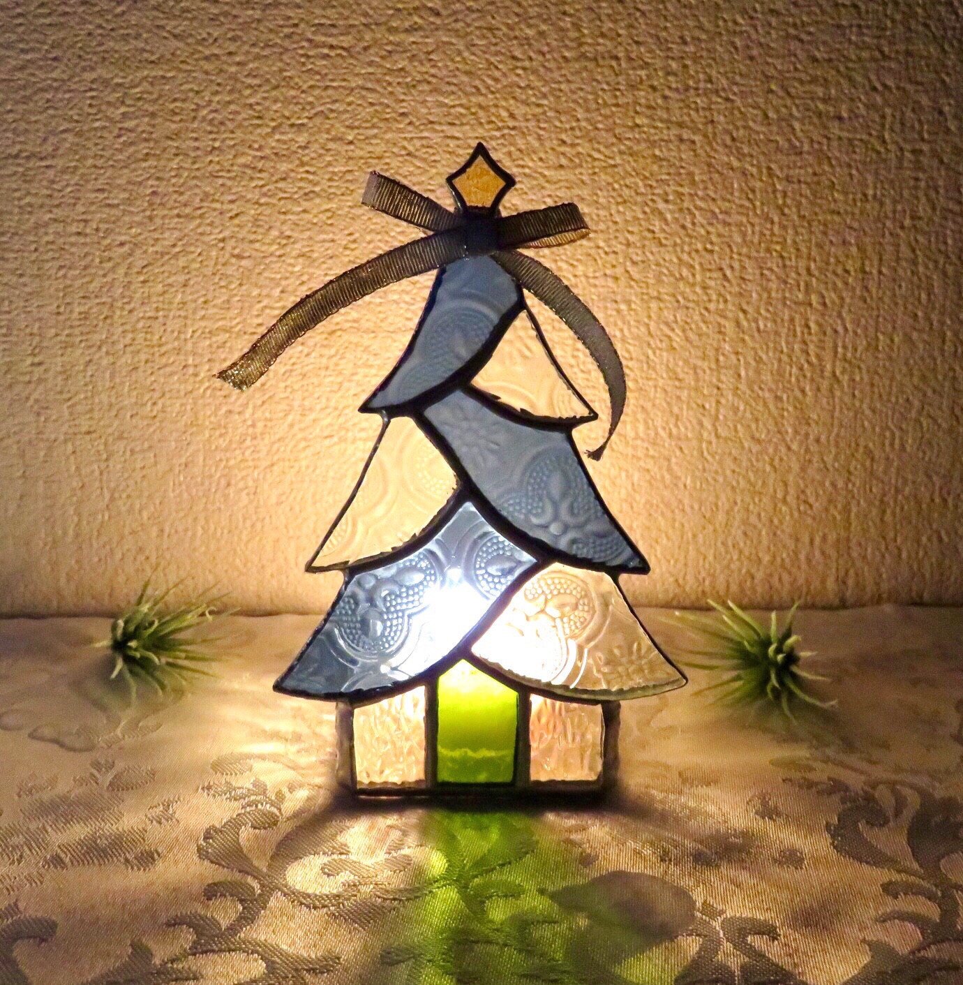 キャンドルホルダー　ステンドグラス　ドイツ　クリスマスマーケット キャンドルホルダー ステンドグラス ドイツ クリスマス