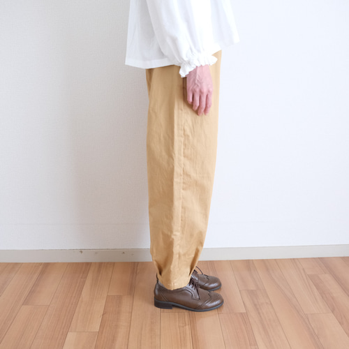 希少のキャピタルレアベージュ バルーンパンツ color balloon pants 2 by LELAX / カラーバルーンパンツ2 by