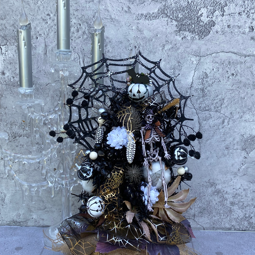 ハロウィン モノトーン ツリー no261/2おまけは？ アート