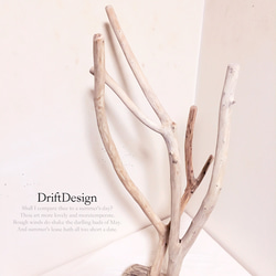 〜Drift Design〜　キレイめ流木のお洒落な大型デザインポールハンガー　ハットスタンド　帽子掛け　ポールスタンド 3枚目の画像