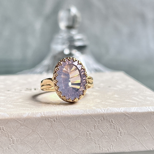 真鍮☆コンケーブカット☆宝石質スコロライトAAA☆11〜19号