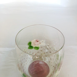 レーシーwhiteroseのコロコロ可愛いグラス・ピンク 3枚目の画像