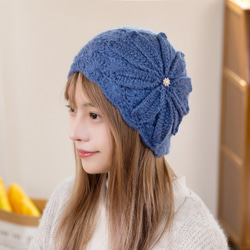 KARL DONOGHUE　ハンドメイド　ケーブル編みニット帽 KARL DONOGHUE ハンドメイド ケーブル編みニット帽