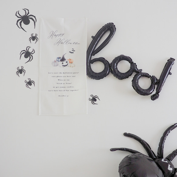 O_004【 Halloween balloon Spider 】 クモ 蜘蛛 バルーン 風船 撮影 アイテム 撮影小物 3枚目の画像