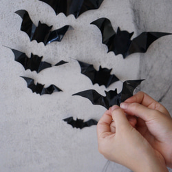 O_001【 Wall stickers 】 コウモリ 撮影小物 3D コウモリステッカー 立体バット ハロウィン パー 5枚目の画像