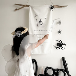 O_002【 Wall stickers 】 くも 蜘蛛 spider 撮影小物 3D コウモリステッカー 立体 ハロウ 7枚目の画像