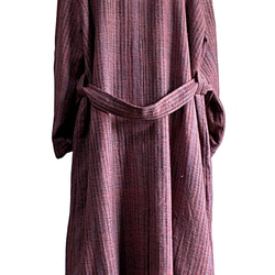 ざっくりジョムトン手織り綿ロングコート （JOO-002-04） 5枚目の画像