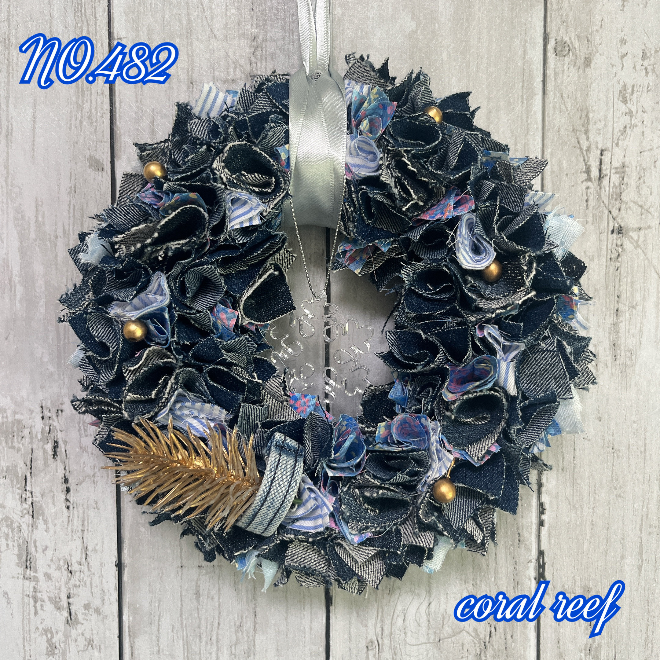 クリスマスリース　布リース　フラワーリース 73）フラワーリース布リースクリスマスリース