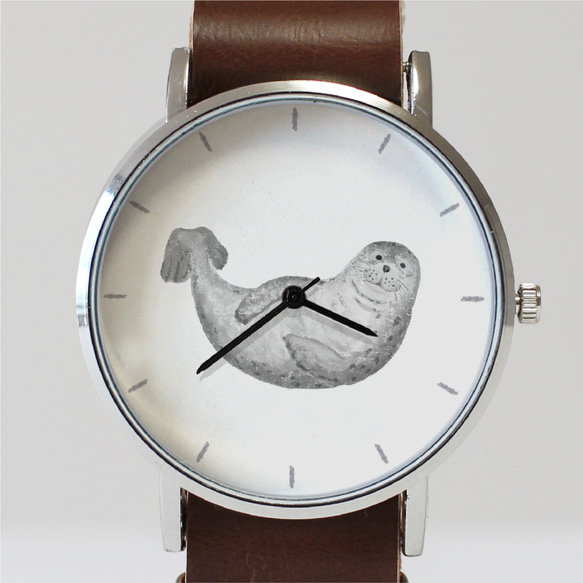 ゴマフアザラシの腕時計 2枚目の画像