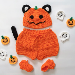 手編みのかぼちゃ☆ハロウィン飾り 5枚目の画像