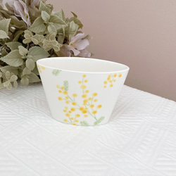 No.723 イタリアミモザ＆リーフ♡固まるハーバリウムペン立て 東京のフラワーのワークショップ：2WAY 固まるハーバリウムで