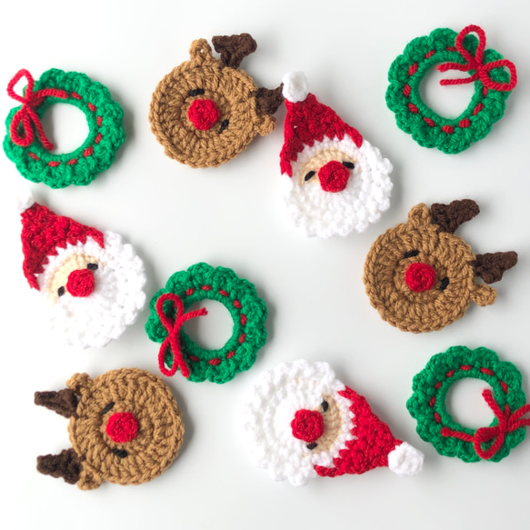 手編みのクリスマス飾り☆3個セット 雑貨・その他 SHUSE 通販