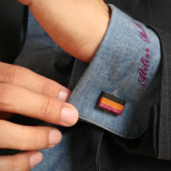 カフリンクス【tricolore】/ハロウィンカラー 2枚目の画像