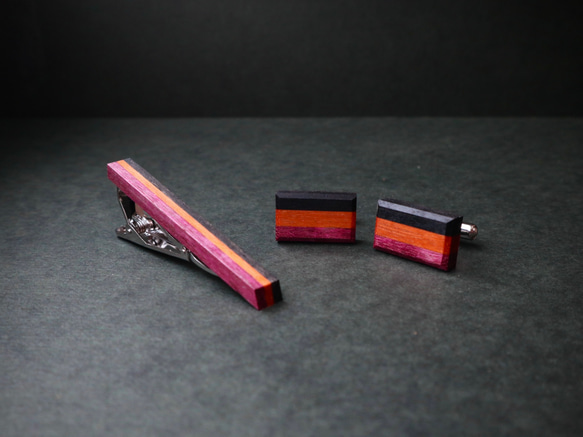 カフリンクス【tricolore】/ハロウィンカラー 8枚目の画像