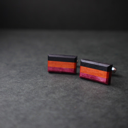 カフリンクス【tricolore】/ハロウィンカラー 1枚目の画像