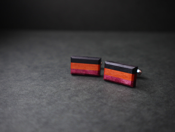 カフリンクス【tricolore】/ハロウィンカラー 1枚目の画像