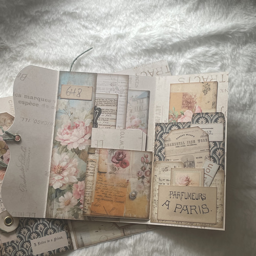 ジャンクジャーナル素材として♪ビンテージ　とても古い書類 ジャンクジャーナル素材として♪ビンテージとても古い書類