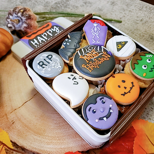 豪華なハロウィンクッキー缶 クッキー CAN-tasticcookies! 通販