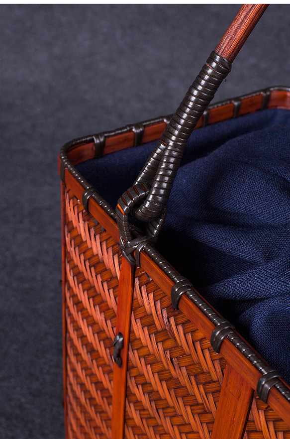 竹かご鞄 竹製品 竹バッグ かごバッグ ハンドバッグ バスケットかご ヴィンテージバンブーバッグ 涼しげ 和風 お着物 