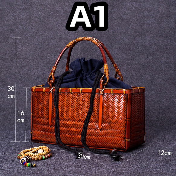 竹かご鞄 竹製品 竹バッグ かごバッグ ハンドバッグ バスケットかご ヴィンテージバンブーバッグ 涼しげ 和風 お着物 