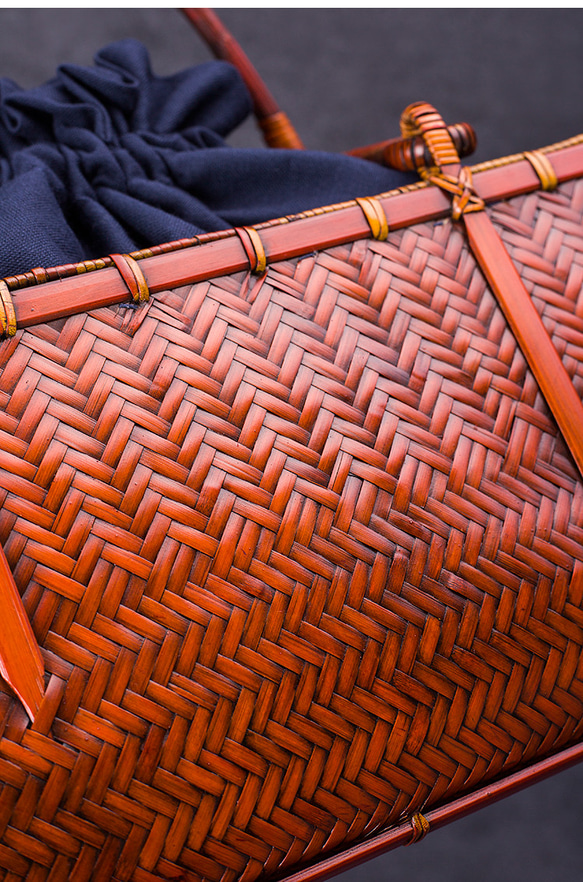 竹かご鞄 竹製品 竹バッグ かごバッグ ハンドバッグ バスケットかご ヴィンテージバンブーバッグ 涼しげ 和風 お着物 