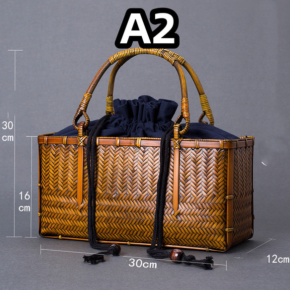竹かご鞄 竹製品 竹バッグ かごバッグ ハンドバッグ バスケットかご ヴィンテージバンブーバッグ 涼しげ 和風 お着物 