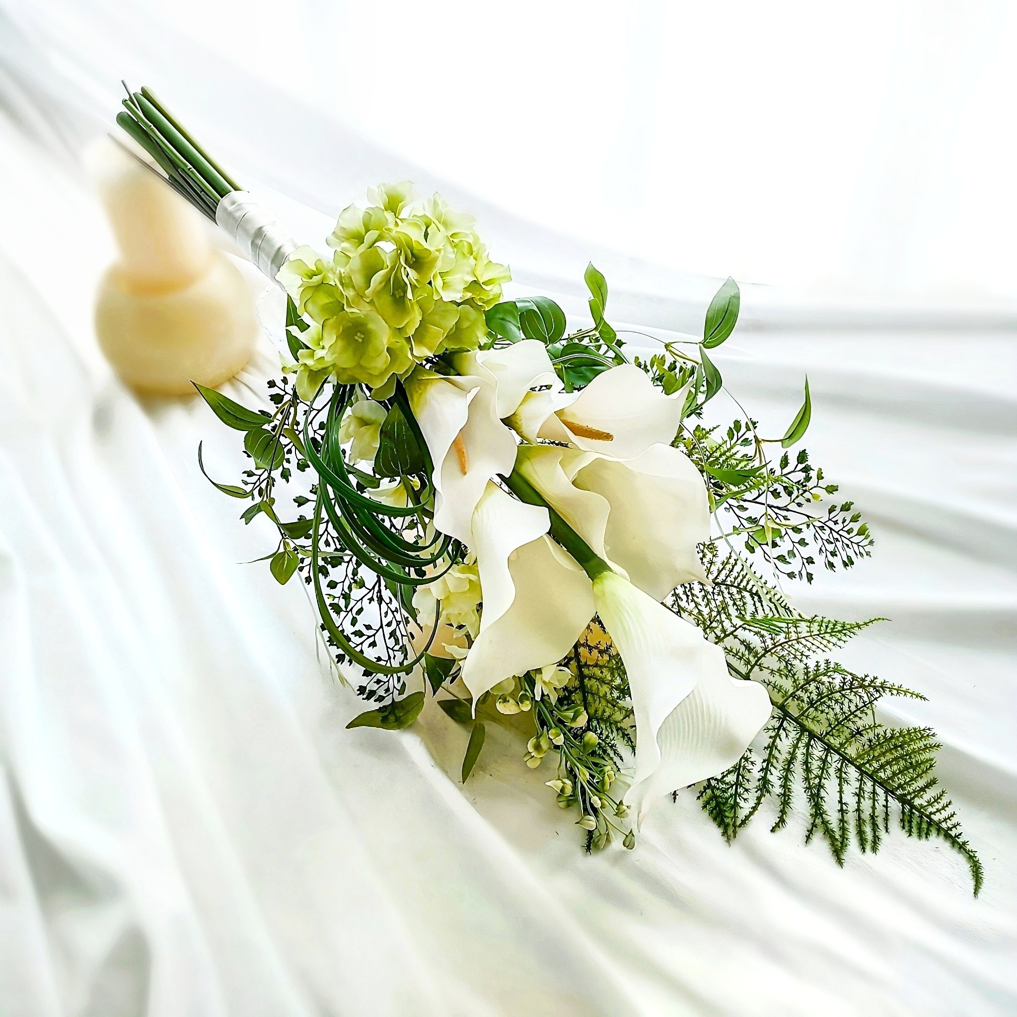 ようちゃん様ご確認用＊白とブルーのお花のブートニア＊お花