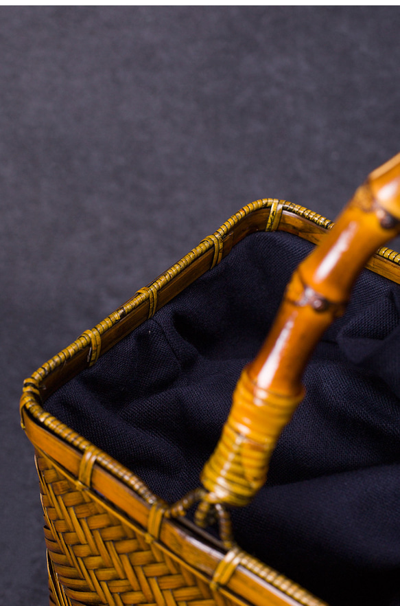 竹かご鞄 竹製品 竹バッグ かごバッグ ハンドバッグ バスケットかご ヴィンテージバンブーバッグ 涼しげ 和風 お着物 竹かご鞄 お着物 KU1693761125(12870円)