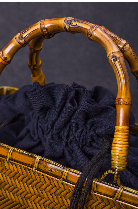 竹かご鞄 竹製品 竹バッグ かごバッグ ハンドバッグ バスケットかご ヴィンテージバンブーバッグ 涼しげ 和風 お着物 竹かご鞄 お着物 KU1693761125(12870円)