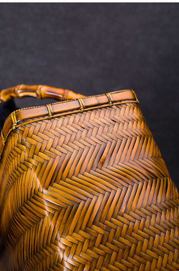 竹かご鞄 竹製品 竹バッグ かごバッグ ハンドバッグ バスケットかご ヴィンテージバンブーバッグ 涼しげ 和風 お着物 竹かご鞄 お着物 KU1693761125(12870円)