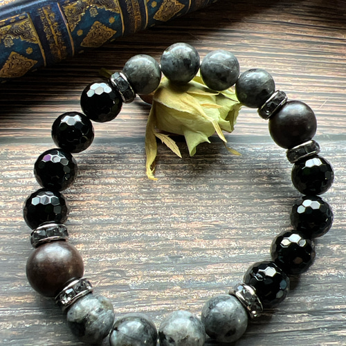 期間限定値下げ】ラルビカイト オニキス 黒檀 瑪瑙 天然石