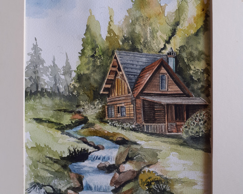 水彩画　くじゅう連山 Amazon.co.jp: 川合修二『立山連峰（SM号）』油彩画油絵 風景画